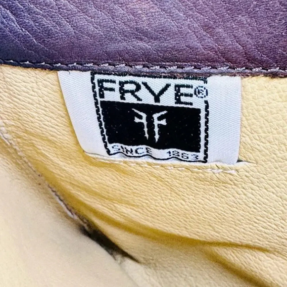 Vintage Frye Phillip Real Leather Buckle Riding Boots 3476844 Brown Womens 7B - Picture 7 of 8